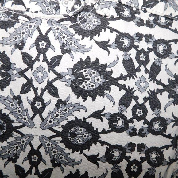 Zara Premium Denim Collection Women's 4 Skinny Cropped Thistle Pattern Jeans NEW - Picture 6 of 13